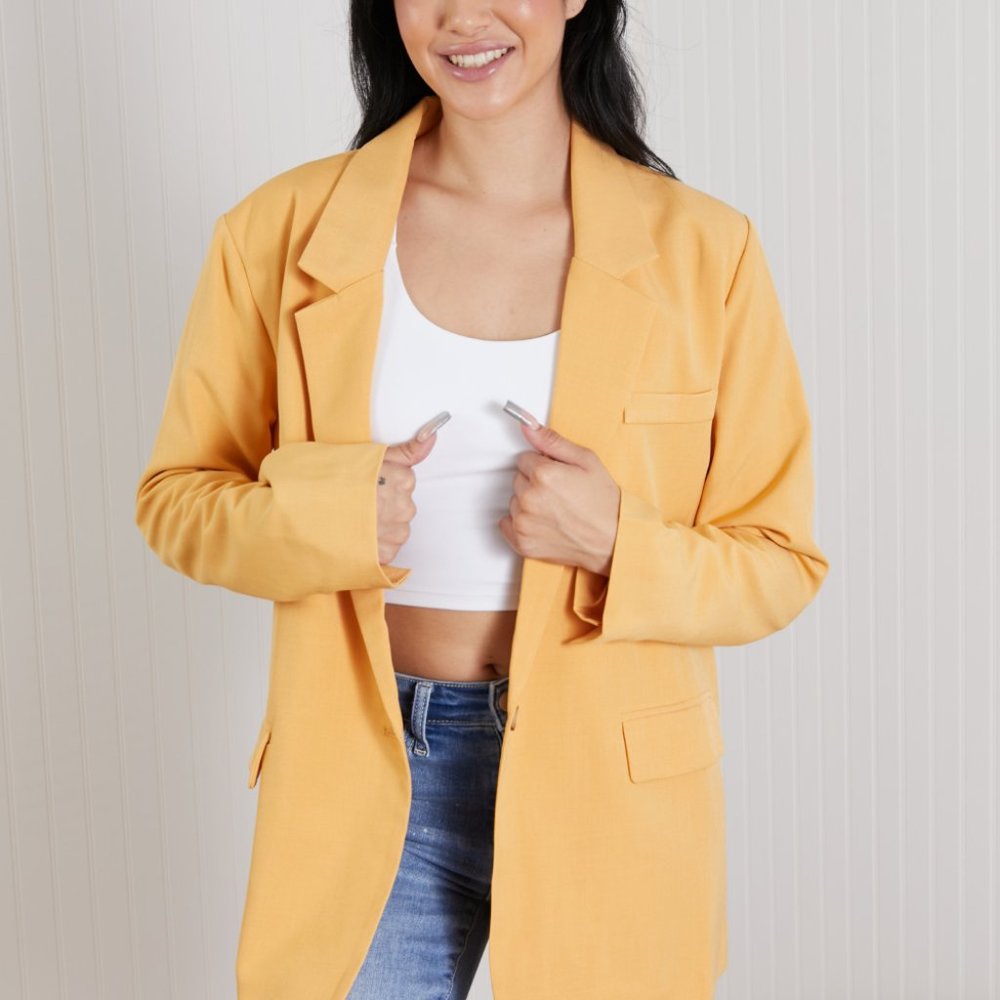 Trend Notes Self Made Blazer in Tangerine
